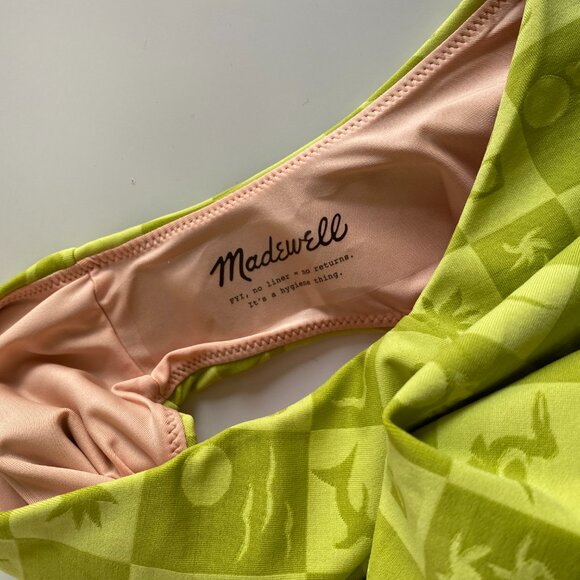 Madewell *NWT Square-Neck Mint One-Piece Swimsuit Size S - Picture 5 of 7